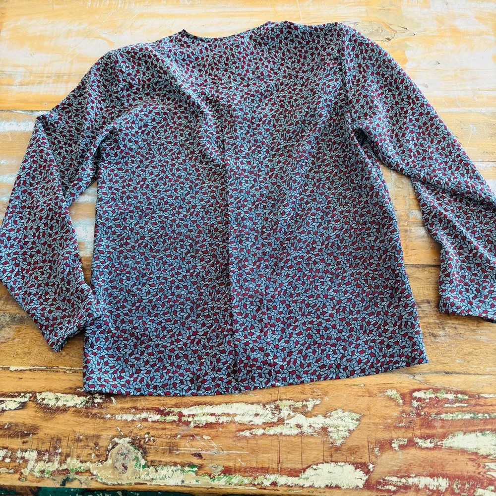 OSCAR DE LA RENTA Patterned Blouse - Picture 2 of 5